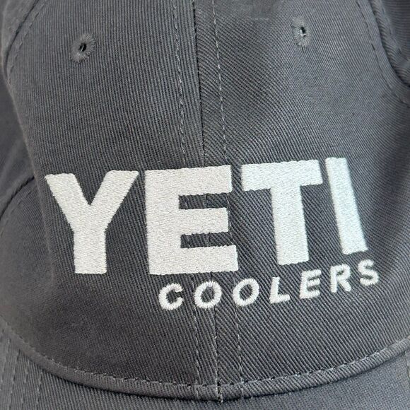 Yeti Coolers Cap Hat Unisex Adjustable Color Gray Logo Licensed Snap on Tools - Picture 2 of 10